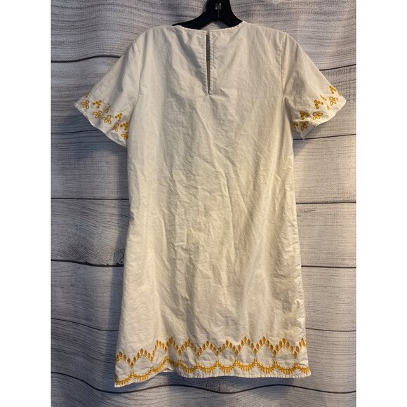 Loft Embroidered 100% Cotton Dress Size S - Picture 3 of 3